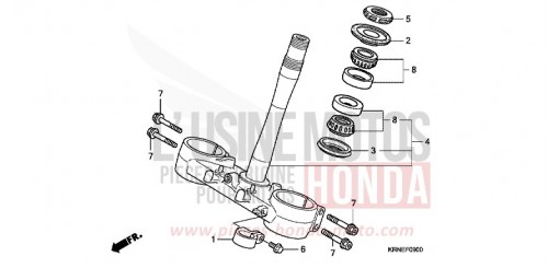 TIGE DE DIRECTION CRF250RA de 2010